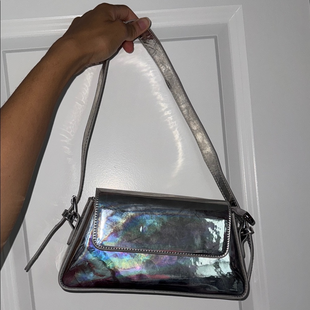 Iridescent Silver Women's Bag